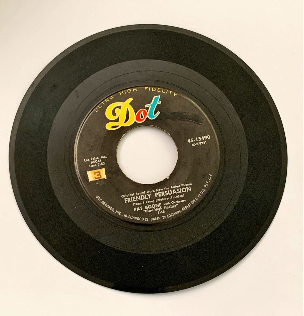 Pat Boone Friendly Persuasion (Thee I Love) / Chains Of Love Vinile 45 Giri Soundtrack Vocal Dot Records