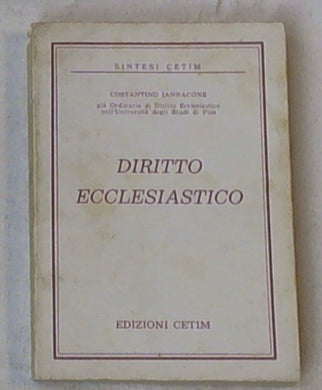 Sintesi del diritto ecclesiastico / Costantino Iannaccone
