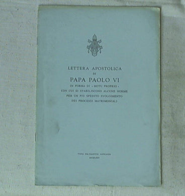 Lettera apostolica in forma di 