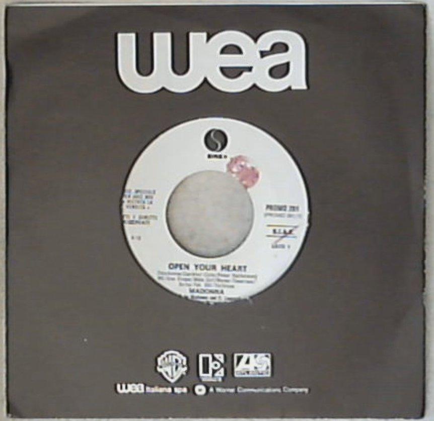 45 giri - 7'' - Madonna / Howard Jones - Open Your Heart / You Know I Love You... Don't You? - Promo