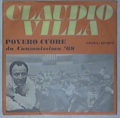 45 giri - 7'' - Claudio Villa - Povero Cuore SP 1371