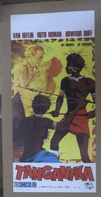Locandina Tanganika  Van Heflin, Ruth Roman, Howard Duff 1966