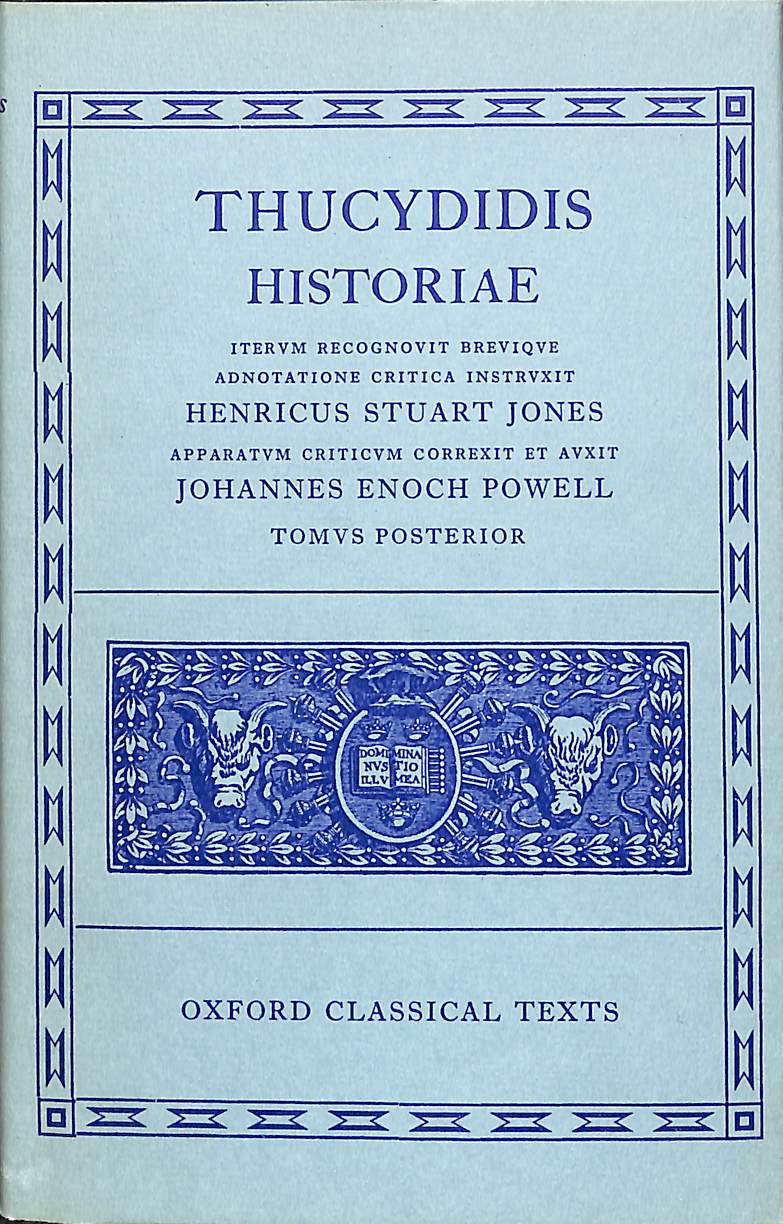 Thucydides Historiae Vol. II: Books V-VIII  /  H. Stuart-Jones