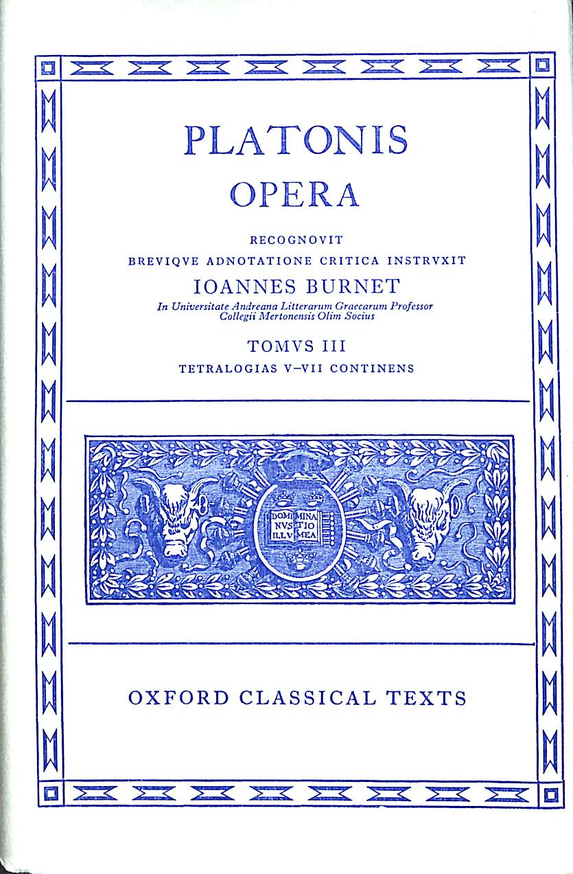 Opera Vol. III: 003  / Platone