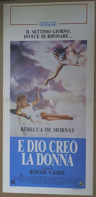 Locandina E Dio Creò La Donna Roger Vadim Rebecca De Mornay Vincent Spano