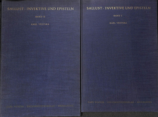 Invektive und Episteln. Hrsg., übersetzt und kommentiert von Karl Vretska. 2 Bände 1961