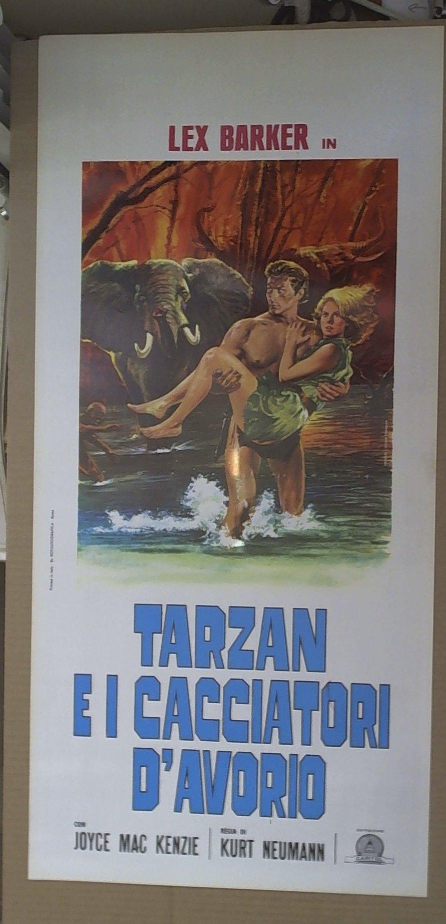 Locandina Tarzan E I Cacciatori Di Avorio-Lex Barker