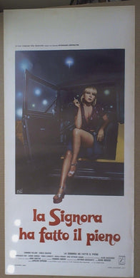 Locandina La signora ha fatto il pieno, Carmen Villani 1977