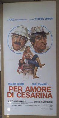 Locandina Per amore di Cesarina , Walter Chiari , Gino Brambieri