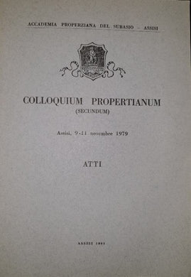 Colloquium Propertianum (Secundus) / F. Santucci S.Vivona