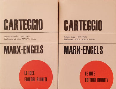 2 Voll: Carteggio / Marx-Engels.Vol. II (1852-1856). Vol. III (1857-1860)