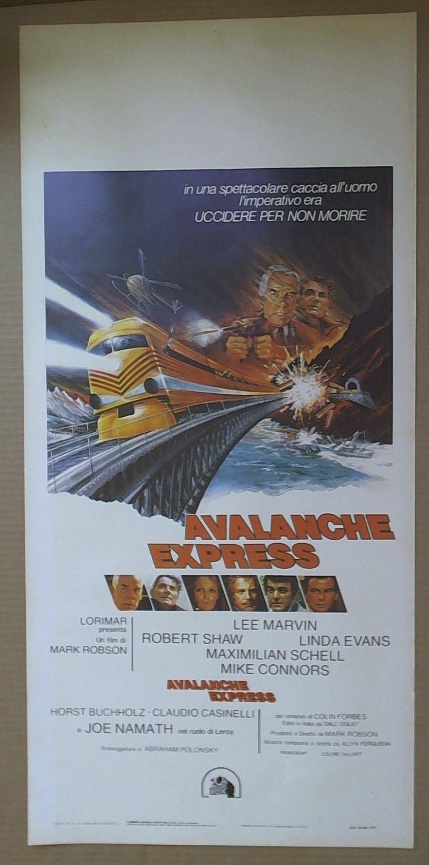 Locandina Avalanche Express Robert Shaw, Lee Marvin, Linda Evans 1979