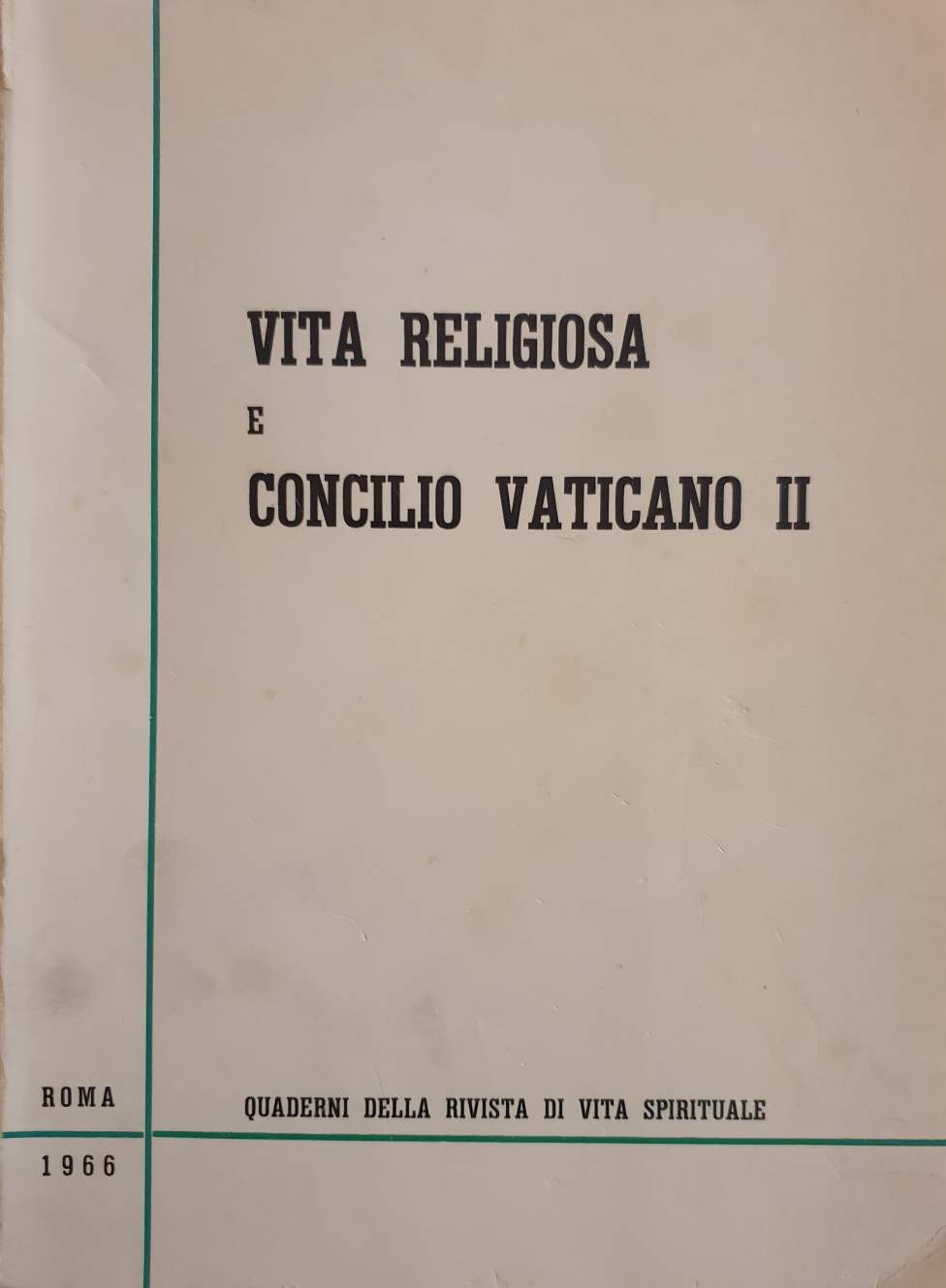 Vita religiosa e Concilio vaticano II