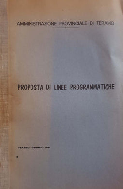Proposta di linee programmatiche / Provinciale di Teramo