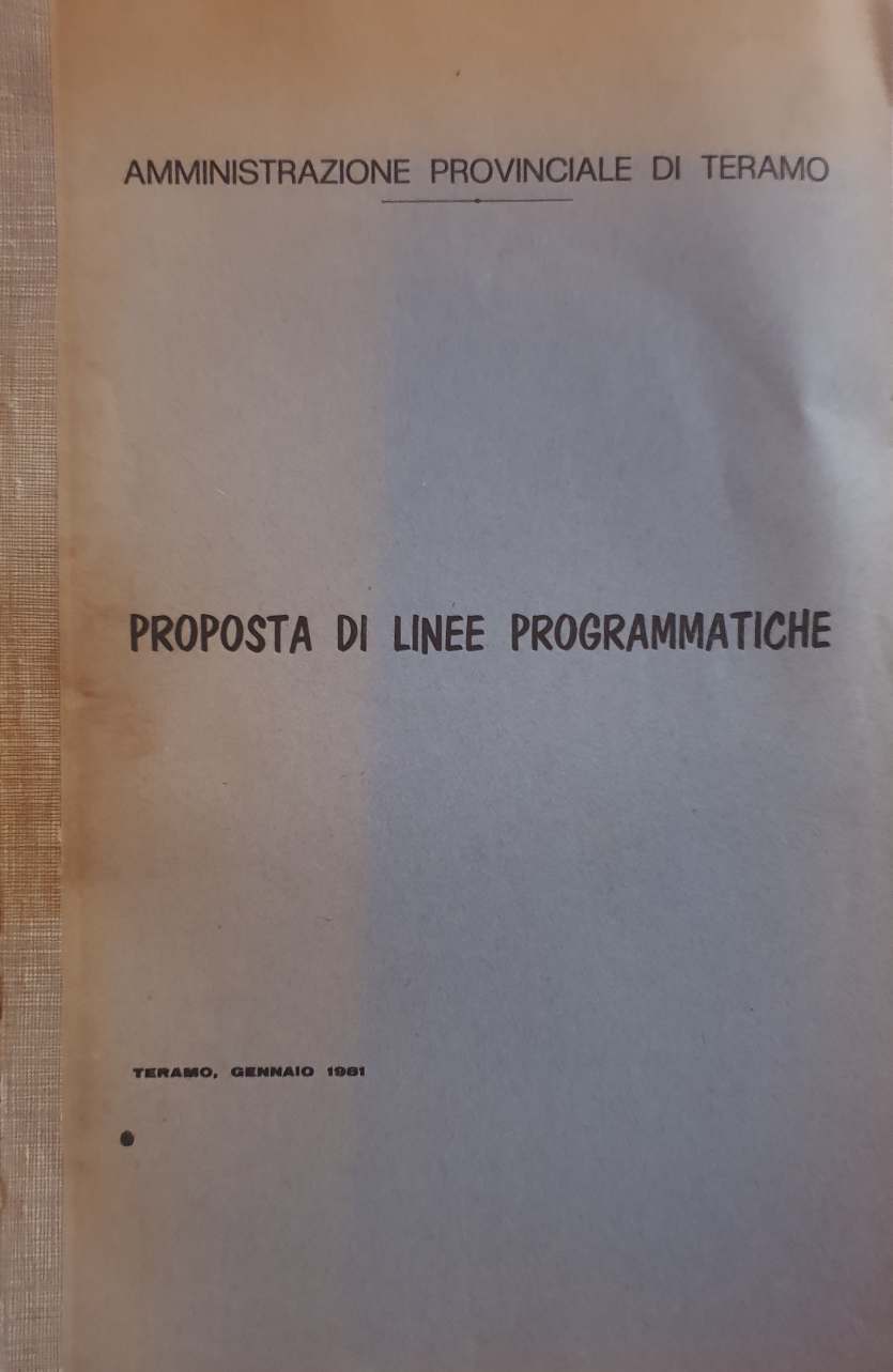Proposta di linee programmatiche / Provinciale di Teramo