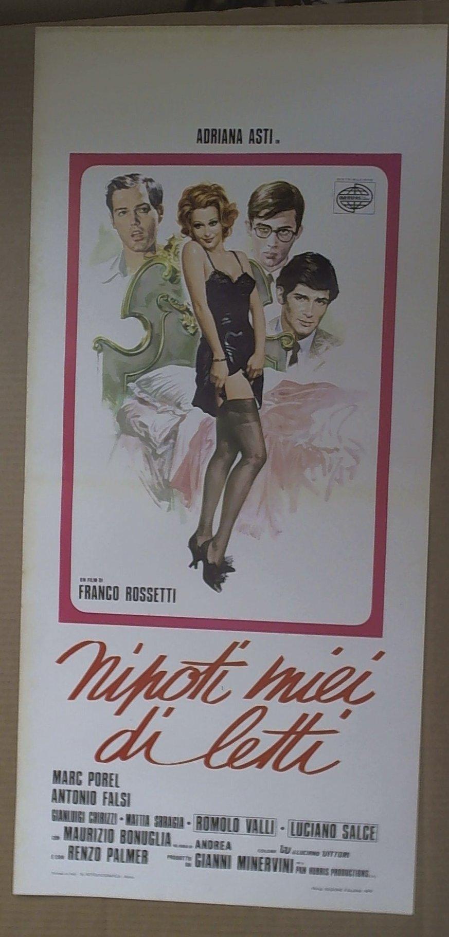 Locandina Nipoti Miei Di Letti Adriana Asti Marc Porel Romolo Valli Salce Rara J