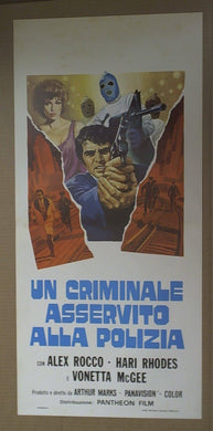 Locandina, Un Criminale Asservito Alla Polizia, Alex Rocco, Marks 1974