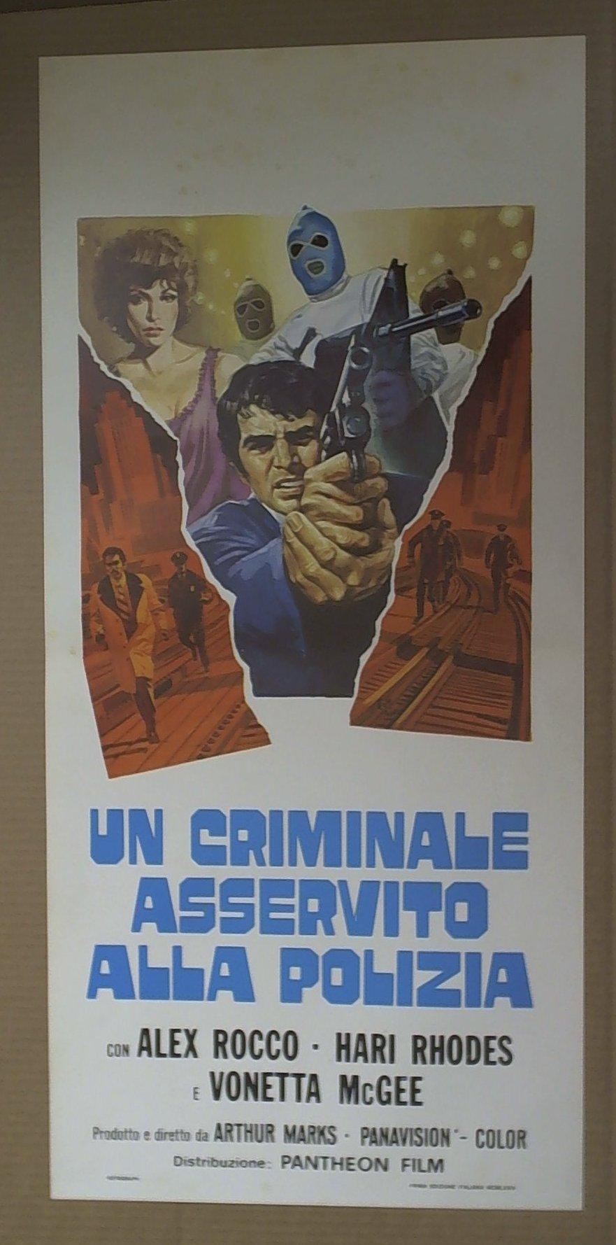 Locandina, Un Criminale Asservito Alla Polizia, Alex Rocco, Marks 1974