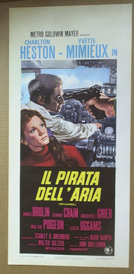 Locandina  Il Pirata Dell'Aria Charlton Heston 1972