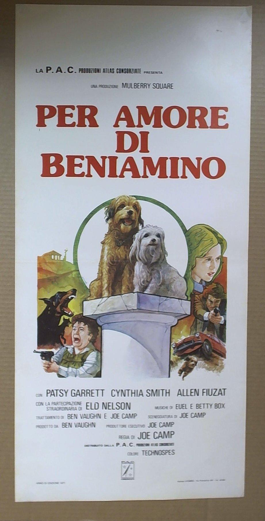 Locandina Per Amore Di Beniamino 1977