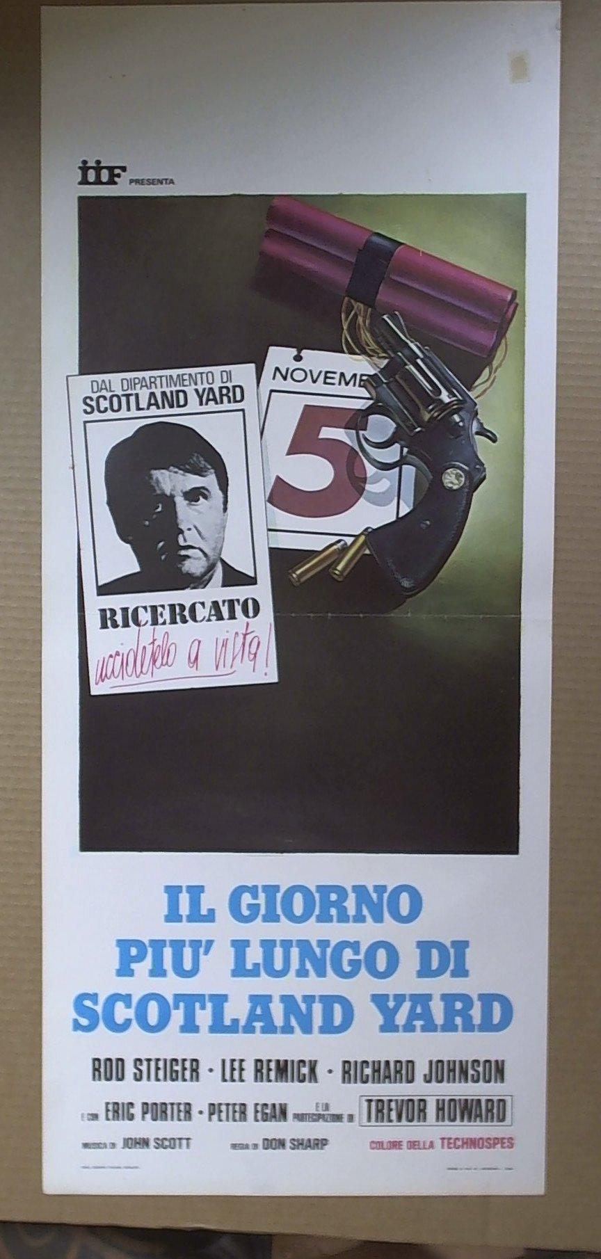Locandina il giorno più lungo di Scotland Yard Rod Steiger, Trevor Howard 1975