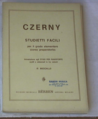 CZERNY C. - STUDI SCELTI E SISTEMATI PER ORDINE DI DIFFICOLTA' VOL.1 (E1169B)