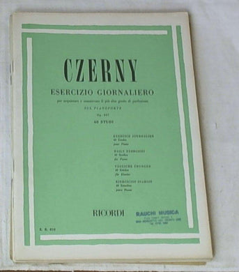 Czerny Esercizio giornaliero per acquistare il piu alto grado di perfezione sul pianoforte : op. 337 : 40 studi /