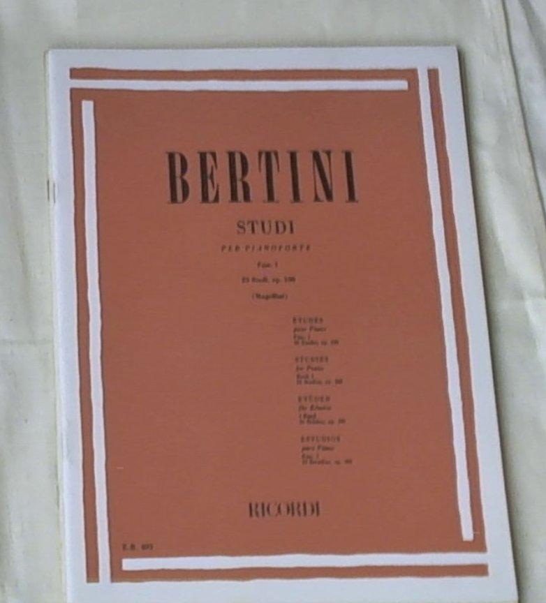  Bertini studi 1: 25 studi, op. 100 / bertini ; (mugellini)