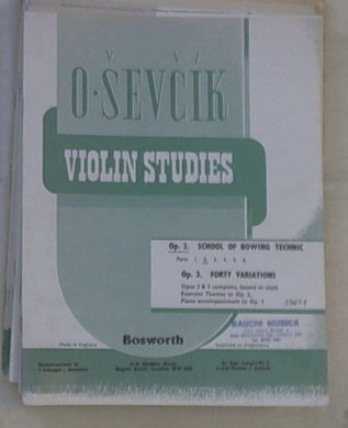 O. Sevcik : School of bowing technic  Op.2  vol. 2: