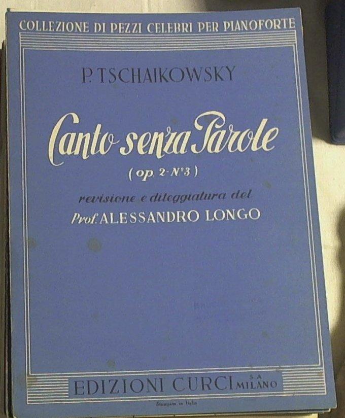 Spartito Canto senza parole : (op. 2-N°3) / P. Tschaikowsky ;