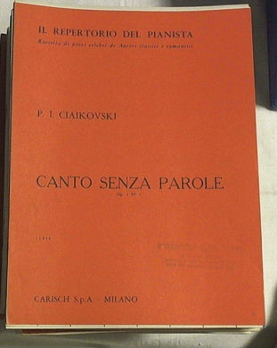Spartito Canto senza parole : op.2 n.3 / P. Tschaikowsky