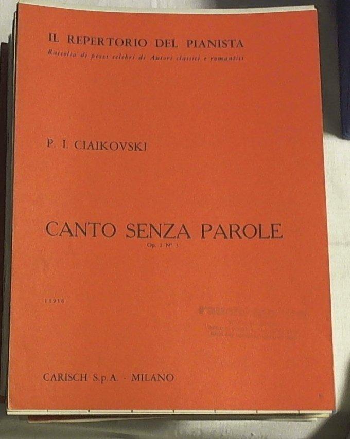 Spartito Canto senza parole : op.2 n.3 / P. Tschaikowsky