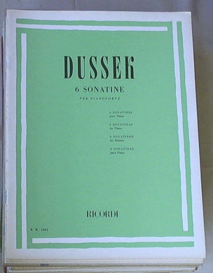 Spartito 6 sonatine per pianoforte / Dussek