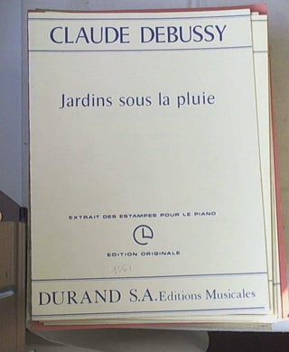 Spartito Debussy / Jardins sous la pluie : extrait des Estampes : pour le piano