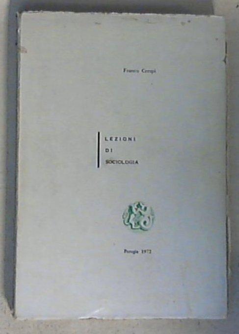 Lezioni di sociologia / Franco Crespi