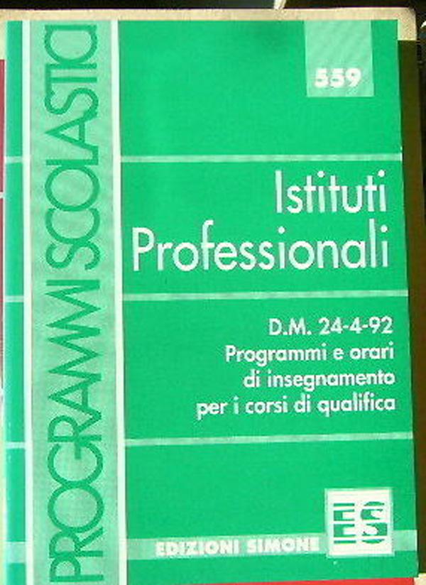 Istituti professionali. Programmi scolastici