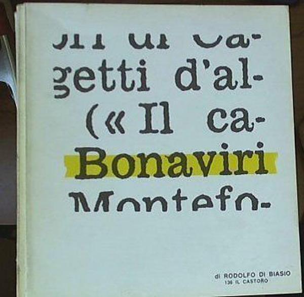 Giuseppe Bonaviri La nuova Italia,  1978  Rodolfo Di Biasio