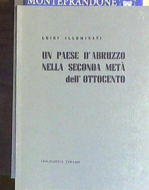 Un paese d'Abruzzo nella seconda metà dell'Ottocento. ILLUMINATI LUIGI.