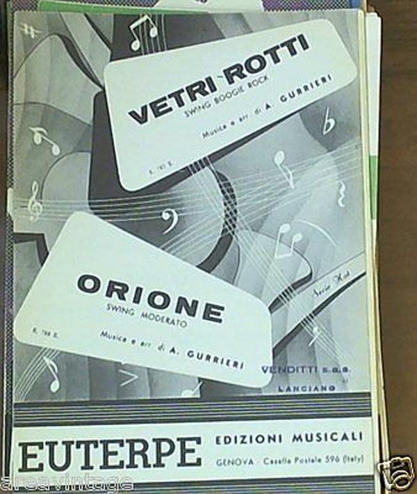 spartito vetri rotti (swing boogie rock) orione (swing moderato) fisa e orchestr