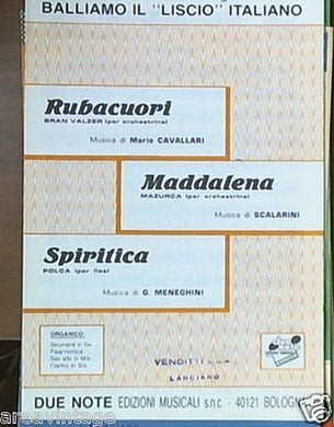 spartito liscio italiano spartito rubacuori maddalena spiritica fisarmonica orch
