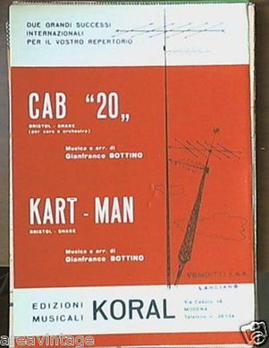 spartito cab 20  kart man per coro e orchestra musiche e arrangiamenti bottino