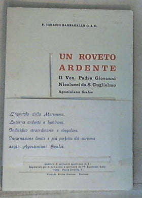 Un roveto ardente / p. Ignazio Barbagallo o.a.d