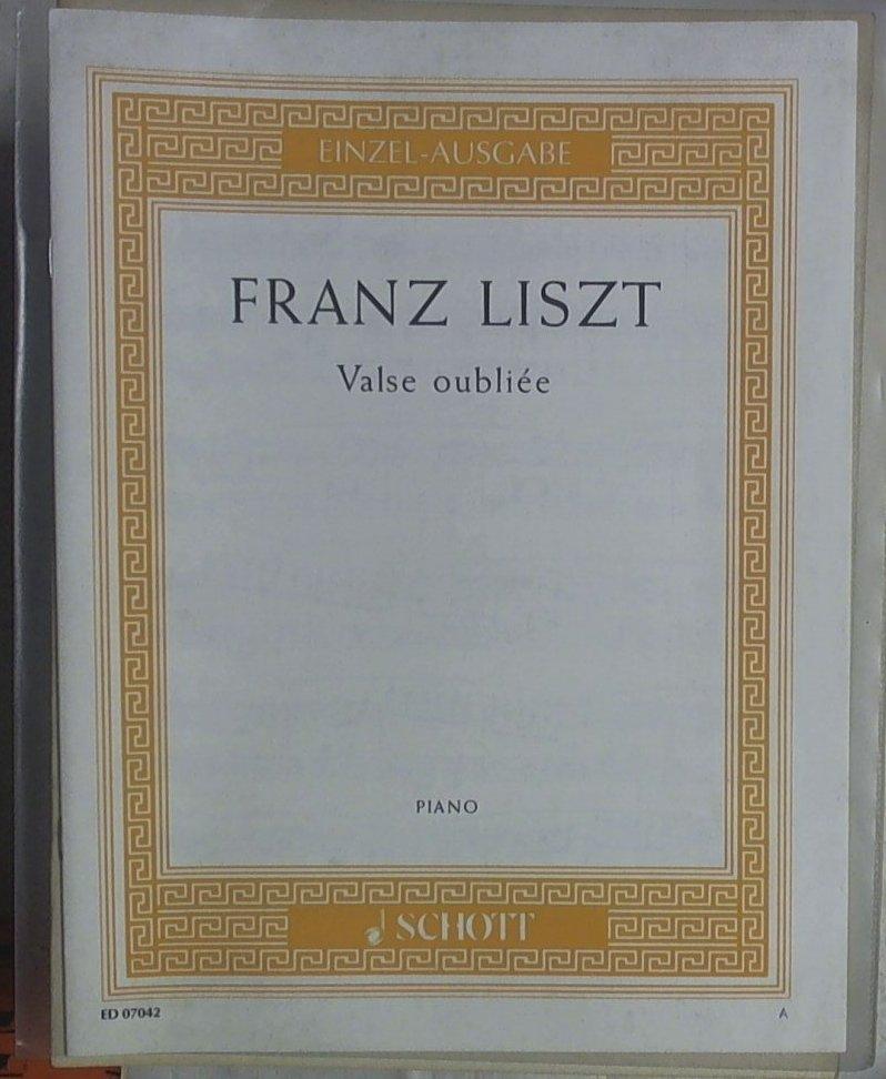 Spartito  Liszt: Valse Oubliee Piano Solo Sheet Music (Edition Scott 07042)
