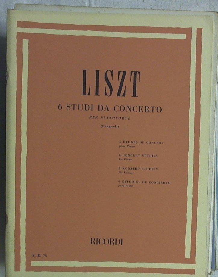 Spartito  Liszt 6 studi da concerto