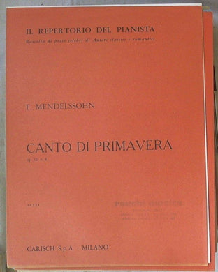 Spartito Canto di primavera / Mario Tarenghi