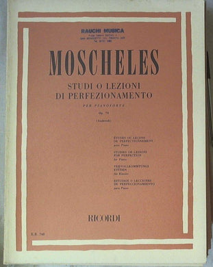 Spartito Studi o lezioni di perfezionamento : per pianoforte, op. 70
