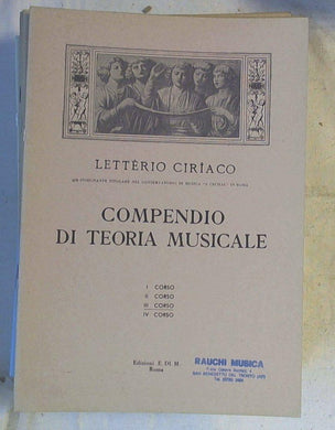 Spartito Compendio di teoria musicale 3. corso / Letterio Ciriaco