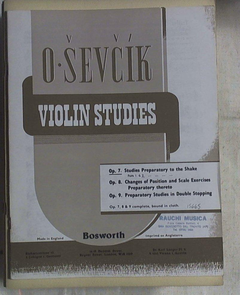 Spartito School of violin technics : op. 8  changes of position & preparatory scale studies