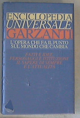 Enciclopedia universale Garzanti - Copertina rigida Sealed/Sigillato XL7