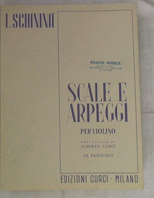 Spartito [Scale e arpeggi per violino] 3: / L. Schininà